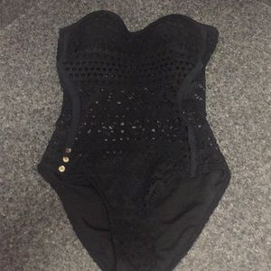 Women’s Black One Piece Swim
